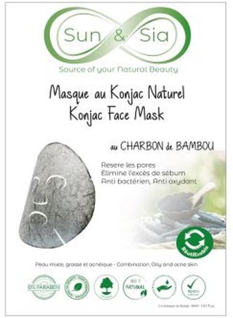 MASQUE VISAGE KONJAC CHARBON